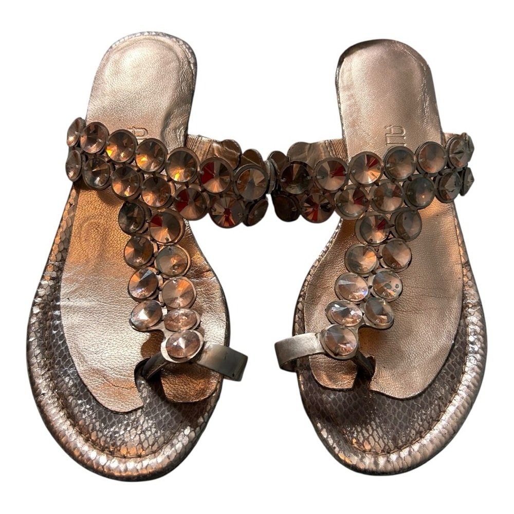 Vince Camuto Itta Toe Ring Embellished Sandal - Size 7, Rose Gold - Picture 3 of 9